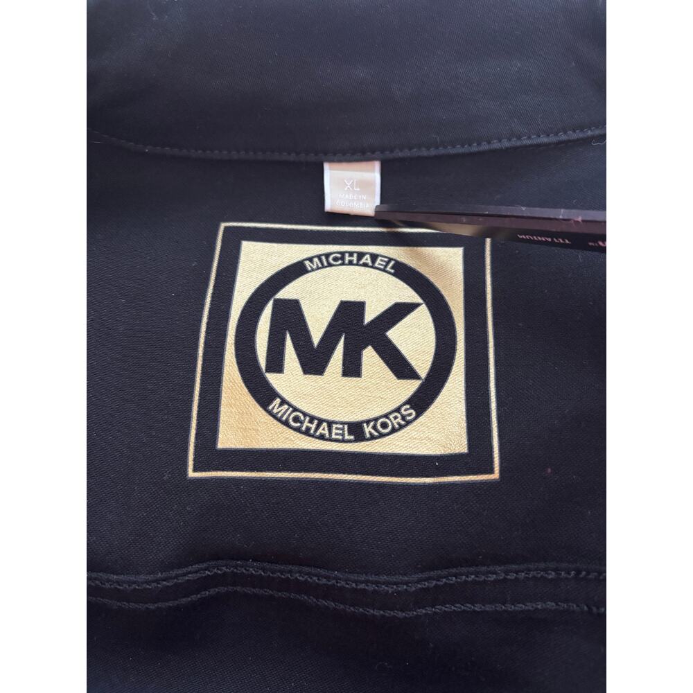 Michael Kors - Pre-Owned Black Cotton Denim Jacket Size XL - Picture 5 of 7